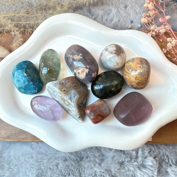 Set of 10 Crystal Tumbles - Picture 2 of 10